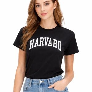 Harvard University Black College T Shirt